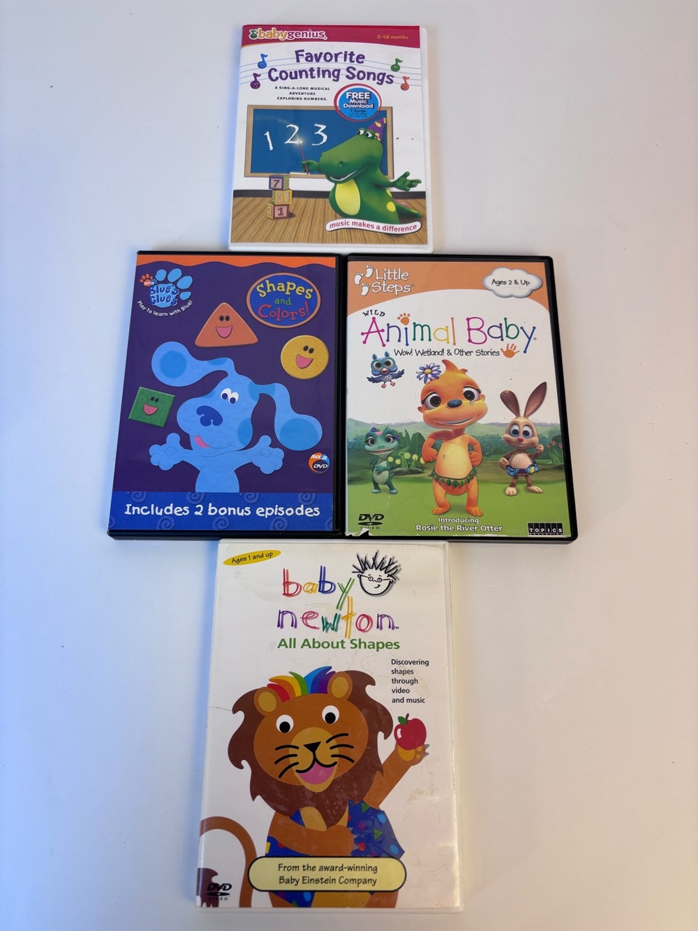 Lot of 8 Baby Einstein Newton Genius Blues Clues Vintage Nostalgia 2 Sealed DVDs - Picture 2 of 9
